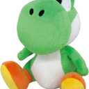 Little Buddy Super Mario All Star Collection 1416 Yoshi Stuffed Plush, 8", Multi-colored