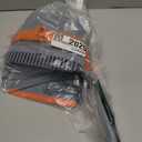 kelamayi Upgrade Broom and Dustpan Set, Self-Cleaning with Dustpan Teeth, Indoor&Outdoor Sweeping, Ideal for Dog Cat Pets Home Use, Stand Up Broom and Dustpan (Gray&Orange)