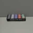 100PCS Blue Poker Chips, Casino Poker Chip Set, 11.5 Gram Plastic Poker Chips Clay Blank Game Chips for Poker Card Games Texas Holdem Blackjack Gambling (with Gift Box)