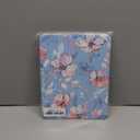 Feams Case for iPad (A16) 11th Generation 11 Inch 2025, iPad 10th Generation 10.9 Inch 2022, Slim iPad A16 Case Clear Back Cover with Pencil Holder & Auto Sleep, Blue Flower