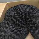 POCBLUE Deluxe Washable Dog Bed for Medium/Large Dogs Dog Crate Mat 35 Inch Comfy Fluffy Kennel Pad Anti-Slip for Dogs Up to 60 lbs, 35" x 23", Black