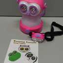 Kids Owl Lantern & Headlamp Set, 2-in-1 360 LED Camping Night Light, Battery Powered 3AA, Child-Safe ABS, Portable Adventure Toy & Bedroom Night-Light (Pink Owl Lantern-Headlmp)
