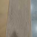 3-Piece Wood Slat Wall Panel for Interior Wall Decor Noise Cancelling 47.2" x 23.6" Peel and Stick Acoustic Decorative 3D Sound Absorbing Wall Paneling, Walnut