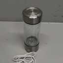 14 oz Portable Hydrogen Water Bottle Generator with PEM-SPE Technology, USB Rechargeable Hydrogen Water Ionizer Cup, Produces up to 3000 ppb Hydrogen in 3 Minutes for Home, Gym, Office & Travel