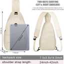 Pritent Crossbody Bags for Women Men Trendy Sling Bag Backpack Casual Chest Bag with Convertible Shoulder Strap