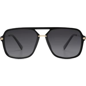 SOJOS Sunglasses for Women & Men, Square, Retro, Polarized Lens, Trendy Aviator, 90s Shades