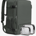 Beraliy Travel Backpack for Men Women, Carry On Backpack, 16 Inch Laptop Backpack, Waterproof Hiking Backpack, Casual Outdoor Daypack College Bag, Olivegreen