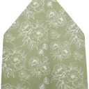 Euro Flap Envelope Liners for 5x7 Insert, 50 Pack, Wedding Invitaion (Green Floral)