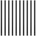 26 Pack Deck Balusters, 32.25"X1" Stair Railing, Heavy Duty Cast Iron Deck Railing, Flat Straight Baluster with Screws, Indoor/Outdoor Stair Railing Compatible Wood & Composite for Porch
