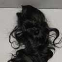 SCENTW V Part Wig Body Wave Synthetic Wigs for Women 24inch Black Hair V Part Wigs Upgrade U Parts Wig Glueless Full Head Clip in Half WIG for Black Women V Shape No Leave Out Thin Hair