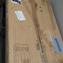 COGOOD Farmhouse Barn Door Mirror - 17 x 26 Rustic Wood Framed Wall Mirror for Bathroom, Living Room, Entryway Wall Decor (Black)