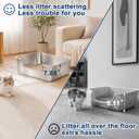 7.9'' High-Sided Low Entry Stainless Steel Cat Litter Box for Senior Cats