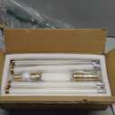 KUZZULL Wall Sconces Set of Two Brushed Brass Gold LED Wall Lights Modern Linear Sconces Lighting Indoor Sconces Wall Decor Set of 2 Lamps for Living Room Wall Scones, Wall Lights Set of 2