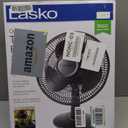 Lasko 12" Oscillating Table Fan for Home, Offices, Bedrooms, Living Rooms, 3-Speeds, Widespread Oscillation, Tilt-Back Fan Head, Portable, Black, 2017