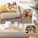 2 x Cabilock 8PCS Hanging Candle Holder, Clear Glass Tealights Candle Holder with Handle, Decorative Succulent Vase Hanger Air Plants Terrariums for Christmas Festival Party Wedding Indoor Outdoor Decor