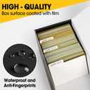 AZEN 12 Pack Trading Card Storage Box, Hold 11000+ Standard Trading Cards, Cardboard Storage Box with 20 Dividers and 12 Labels for Sports TCG Magic Mtg Card