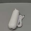 JISULIFE Handheld Fan with 4500 mAh Powerbank Max 37 Hours Runtime, Pocket Portable Battery Operated or USB Powered Folding Personal Fan, 3 Speeds, Gifts for Women Men Kids Gift for Festival-White