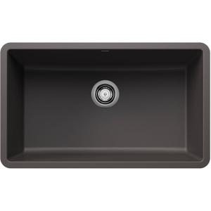 Precis 30in. Single Bowl Kitchen Sink, Cinder