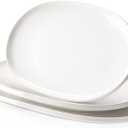 DOWAN Large Serving Platter, 16"/14"/12" Porcelain Platters for Entertaining Wedding Party, White Oval Plates Set of 3, Serving Dishes for Serving Food, Housewarming Gifts