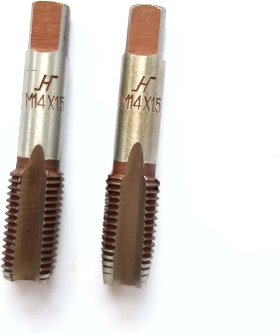 M14x1.5 Metric Hand Thread Tap, 1 Tapper Tap, 1 Plug Tap, 1 Round Die, 1.5mm Pitch, Right Hand (M14x1.5, Tap)