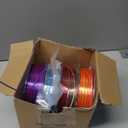 AMOLEN Silk PLA 3D Printer Filament Bundle, Shiny Dual Color Filament 1.75mm Pack, Multi Color Change 3D Printing Filament for Most FDM 3D Printer, 4 Spools 200g Each (200*4-dual Red Gold/Red Green/Red Blue/Blue Green)