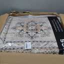Vintage Living Room Area Rug 9x12 - Large Soft Washable Oriental Traditional Distressed Farmhouse Rugs for Bedroom - Indoor Floor Accent Carpet for Home Office House Decor - Beige