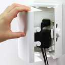 Outlet Cover BOX Baby Proofing (1Pack) Patented DualLock for Much Better Toddler Proofing, Easy Operation, Simple 3 Step Install with Included Screws. Provides Extra Space Inside for Plugs,Adapters