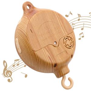 Crib Mobile Motor, Baby Music Box Spinner with 9 Complete Smoothing Lullabies 1 White Noise, 3-in-1 Modes Volume Control, 30 Minutes Auto-Off, Portable Sound Machine