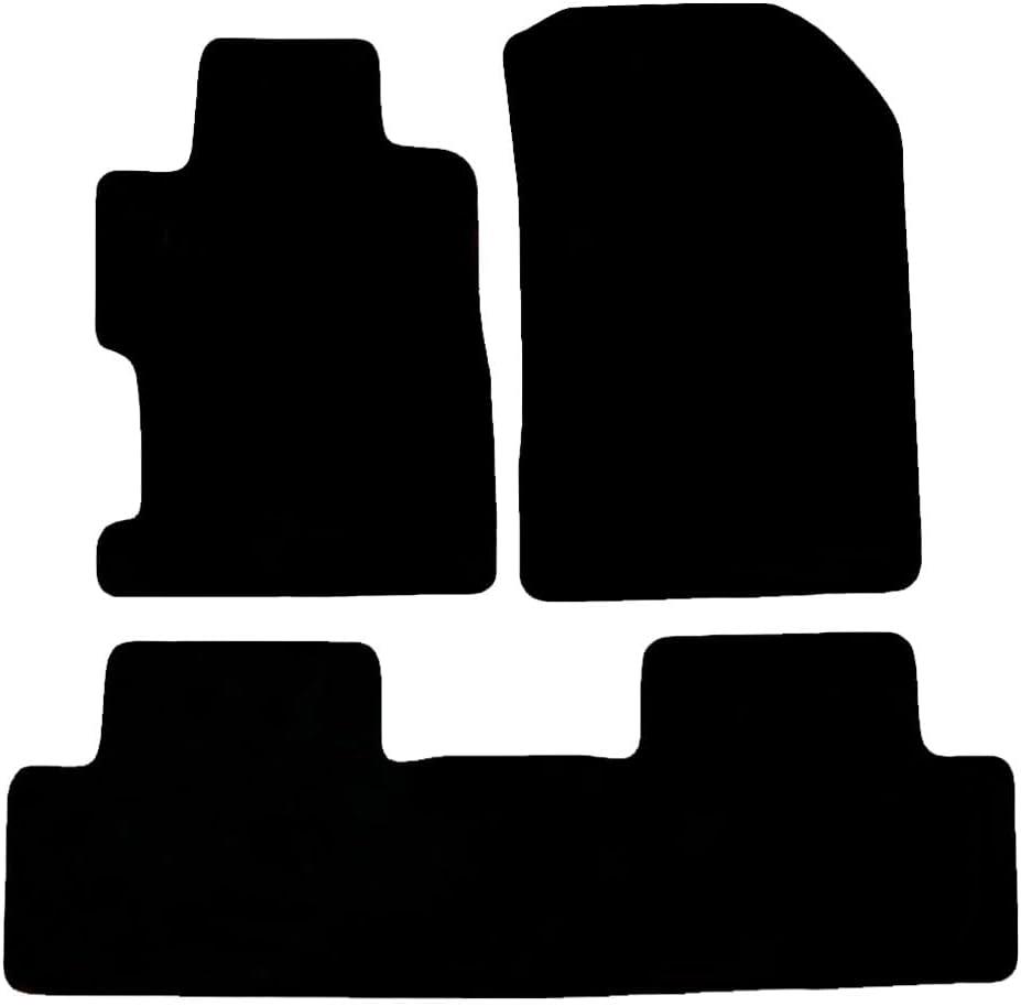 Car Floor Mats for Honda Civic 2006-2011,Nylon Black Carpet All Weather Waterproof Auto Liners Foot Pads Set