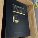 Fireproof Safe for Home Document,Heavy-Duty Digital Sentry Small Safes Box with Electronic Password Lock, File Cabinet for Office, Large Money Safe with Removable Shelves Organization,Black2