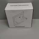 Matte Black Recessed Toilet Paper Holder for Large Rolls, Pivoting Black Toilet Paper Holder Wall Mount Stainless Steel, in Wall Toilet Paper Holders Black, Bathroom Toilet Paper Wall Holder