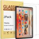 TiKeDa 2-Pack Screen Protector for Amazon Fire HD 10 Tablet (2023/2021,13th/11th Generation) /Fire HD 10 Plus/10 Kids/Kids Pro Tablet 2021,9H Hardness Tempered Glass Guard