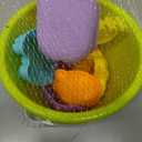 LIOOBO 13Pcs Beach Sand Set Multicolor Plastic Bucket Sand Tools with Cartoon Castle Molds for Backyard Sandbox Pools Creative Outdoor Play Random Color