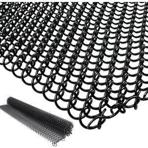 Fireplace Screen Mesh Curtain,Fireplace Curtain Mesh Screen 20”Hx24”W,2PCS