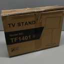 Rfiver Swivel Floor TV Stand with Mount for 32-60 inch TVs up to 88 lbs, Height Adjustable Tall TV Stand with Wood Base, Saving Space Design for Bedroom, Living Room and Corner, Max VESA 400x400mm (Black)