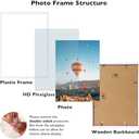 JCJMY 11x16 White Picture Frame Set of 3, Horizontal and Vertical Formats for Wall Hanging, 11 x 16 Wall Gallery Poster Photo Frames with Durable Shatter Resistant Plexiglass, 3 Pack, White