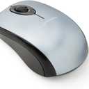 Amazon Basics 2.4 Ghz Wireless Optical Computer Mouse with USB Nano Receiver, Silver