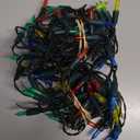 2 Pack 100 LED Outdoor Christmas Lights, 35FT Battery Operated Mini String Lights with 8 Modes & Timer Xmas Tree Lights Waterproof for Patio Garden Party Wedding Holiday Decor Multi-Color