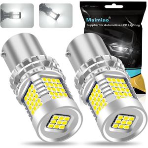 2Pcs 1156 LED Reverse Light Bulb White, 1141 1003 7506 P21W BA15S CANBUS Error Free Anti Hyper Flash 2016 89SMD 4000LM Extremely Bright Automotive Replacement Light Bulbs