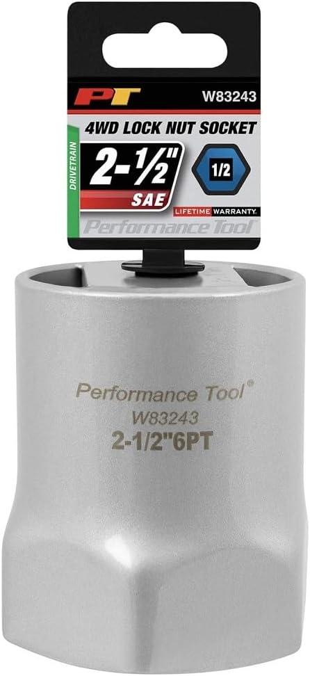 Performance Tool W83243 1/2-Inch Drive Hex Lock Nut Socket, 2-1/2-Inch