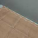 GarveeHome Scalloped Entryway Rug 2x3 Brown Washable Front Door Entry Rug