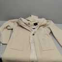 Tanming Women's Notch Lapel Double Breasted Wool Blend Mid Long Pea Trench Coat, XL