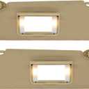 NHILES Driver & Passenger Side Sun Visor Fits for Honda Pilot 2016-2022 Honda Ridgeline 2018-2020 Replacement Sun Shade # 83280-TG7-A12ZA 83230-TG7-A12ZA (Shadow Beige)