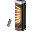 Space Heater, WINHL 17 Inches Electric Heaters for Indoor Use with Thermostat and Remote, 70°Oscillation, 12H Timer, 5 Modes, 1500W PTC Ceramic Fast Safety Heat for Office Bedroom Home