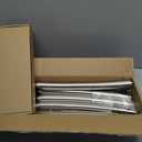 YNL Curved Shower Curtain Rod 35-82In(2.9-6.8Ft), Brushed Nickel Rounded Rustproof Shower Rod for Bathroom Bathtub, Arched Shower Rod, Never Rust|Extra Space|Non-Slip|Expandable|Need to Drill