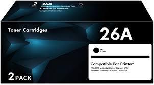 CF226A 26A Toner Cartridge Black Compatible Replacement for HP 26A 26X CF226X Work with Laserjet Pro M402dw M402n M402dn M402d Pro MFP M426fdw M426fdn M426dw M402 M426 Printer Ink 2 Pack