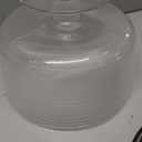 Large Trifle Bowl with Lid (120oz) - Stainless Steel Silver Serving Spoon & Acacia Wood Lid - Trifle Bowl Glass, Glass with Pedestal - Truffle Dish for Layered Desserts, Fruits, Salads, Punch