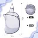 3 Pack Small Hanging Laundry Bag, Foldable Mini Mesh Laundry Hamper Basket