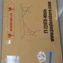 BestOffice 8FT Picnic Table Folding Table Camping Table Plastic Table Fold Up Table Lock for Party Event,White