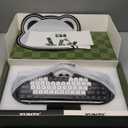 YUNZII C68 Panda Wireless Mechanical Gaming Keyboard, 68 Keys Cute Layout with PBT Keycaps, RGB Backlit, Hot Swappable, Creamy Switches,BT5.0/2.4G/Wired for Win/Mac (Black,Panda Switch)